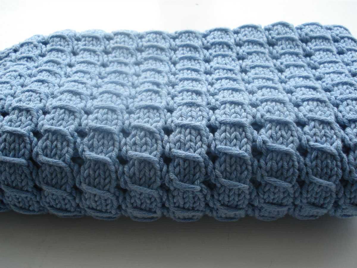 Free knitting pattern for waffle stitch