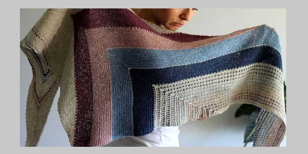 Free knitting pattern shawl with pockets