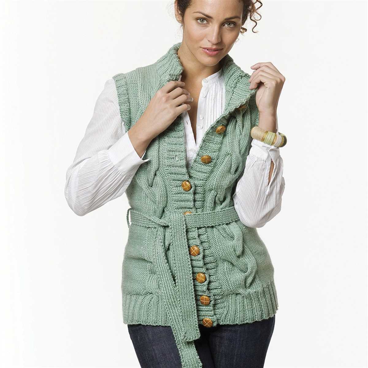 Free ladies vest knitting patterns