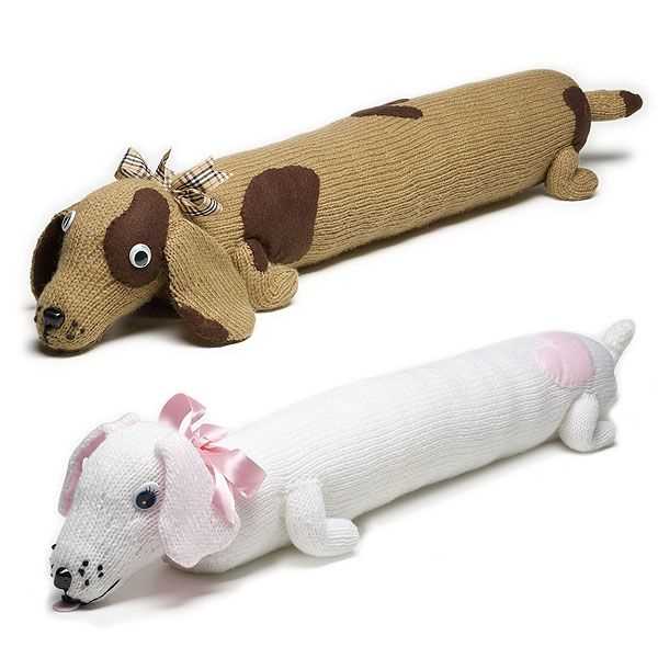 Free sausage dog draught excluder knitting pattern