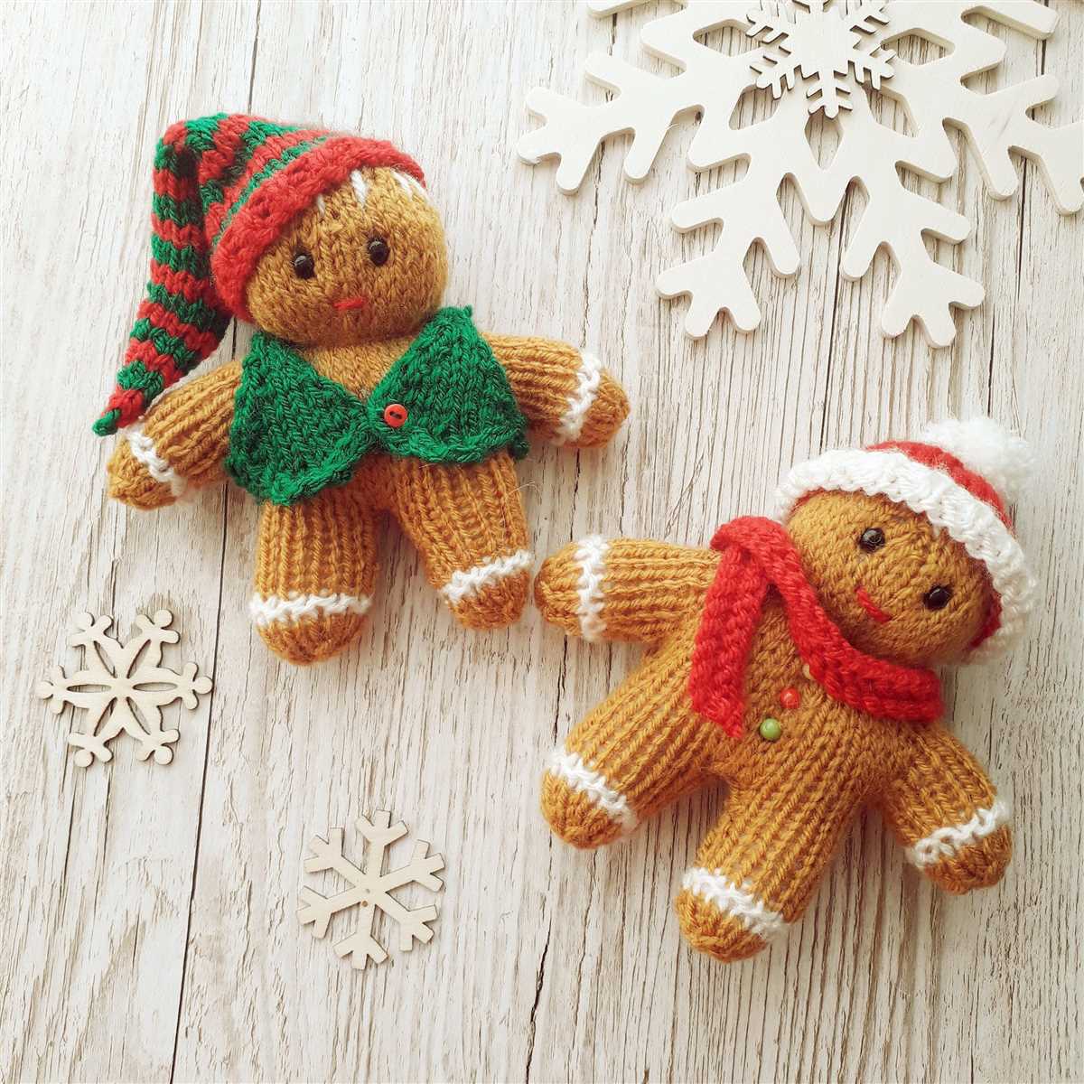 Gingerbread man knitting pattern free
