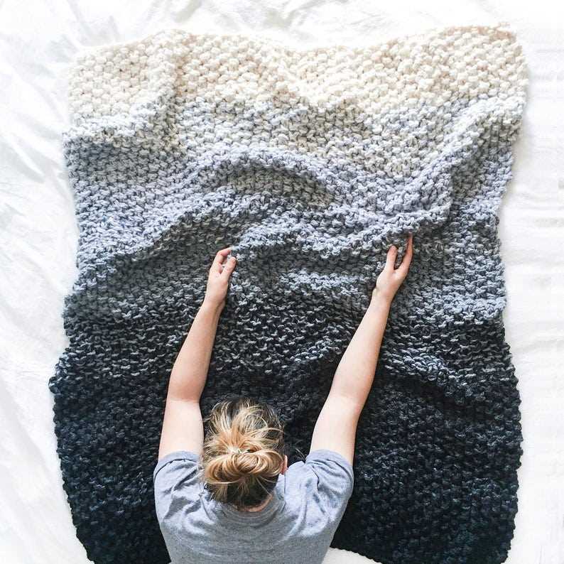 Hand knit blanket pattern free