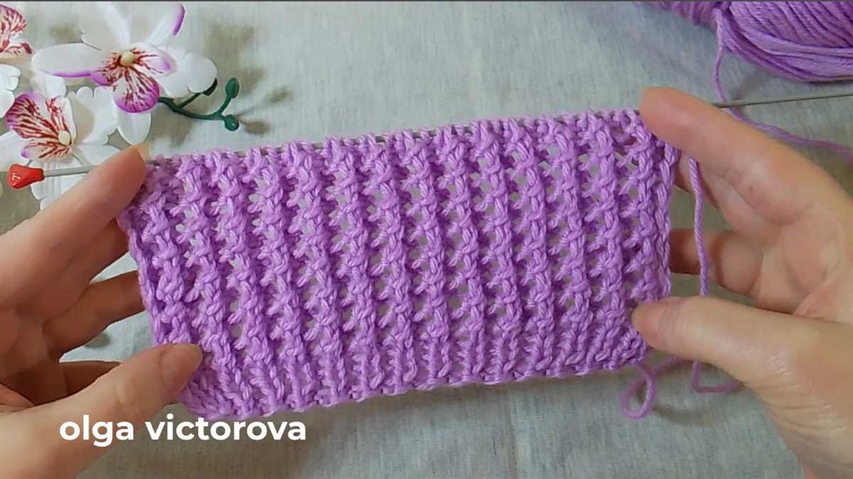 Knit ring pattern
