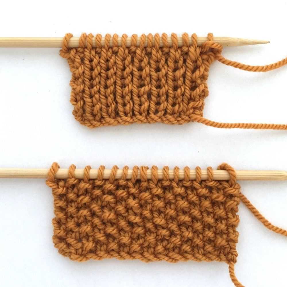 Knit 2 purl 1 pattern