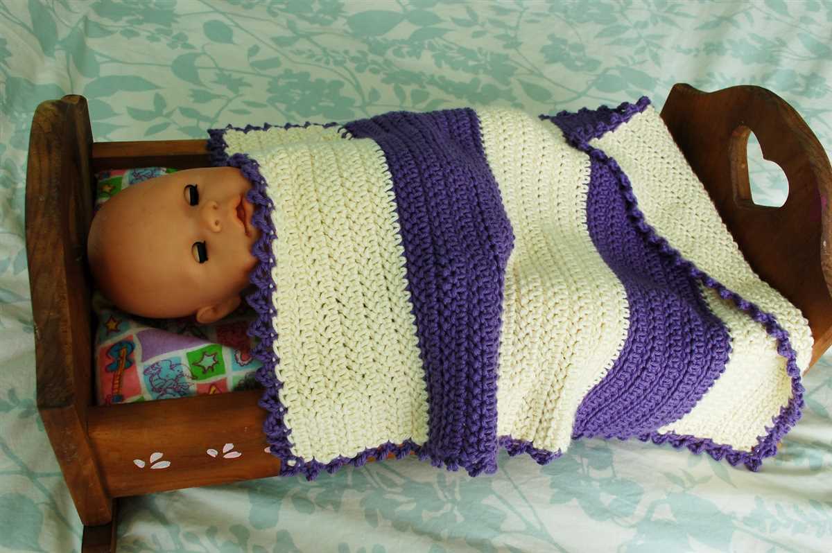 Knitted doll blanket pattern free