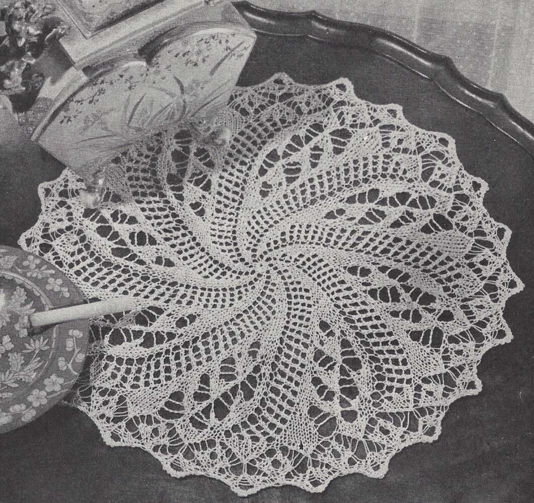 Knitted lace doily patterns