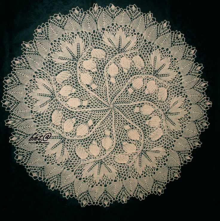 Knitted lace doily patterns