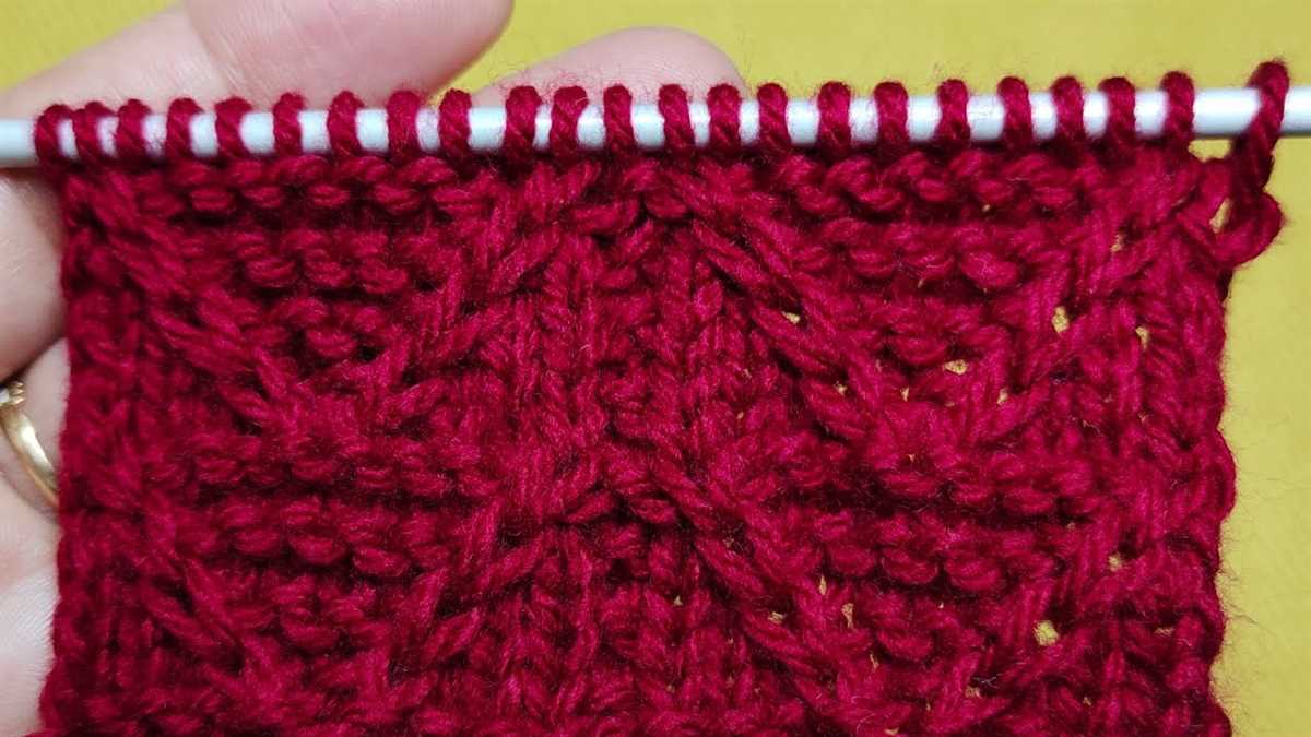 Knitting fade pattern
