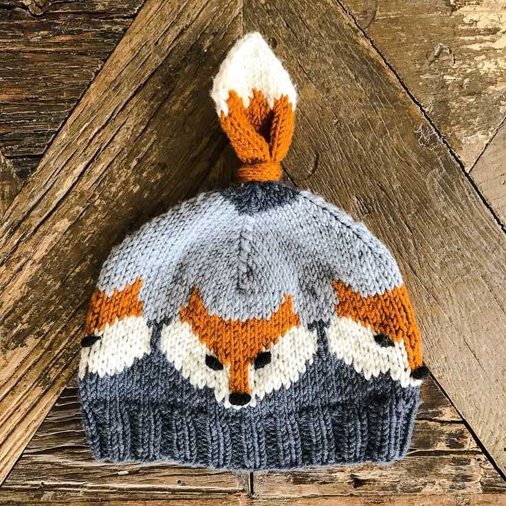 Knitting pattern fox