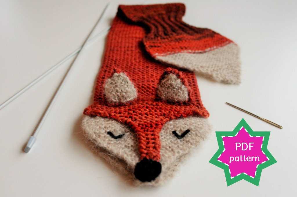 Knitting pattern fox