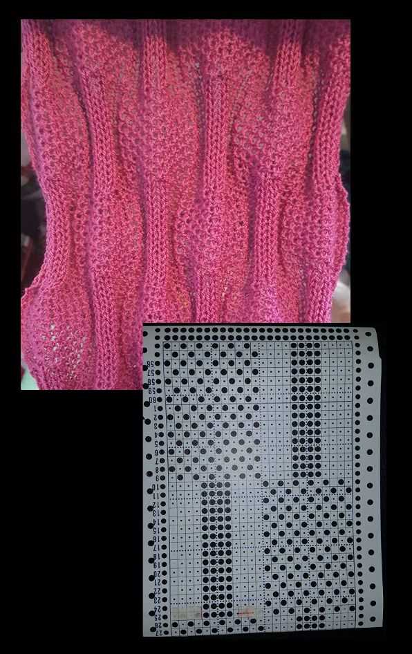Knitting machine ribber patterns