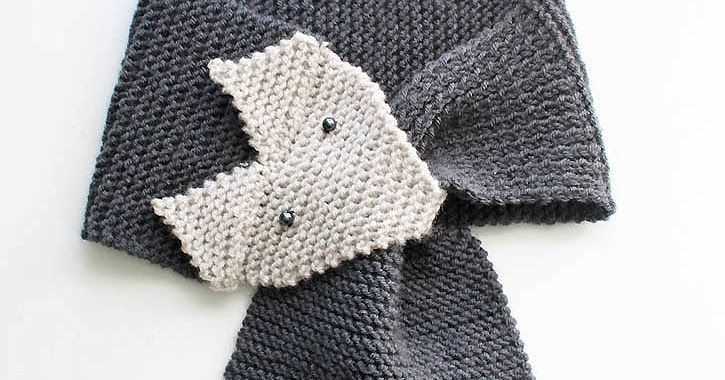 Knitting pattern fox