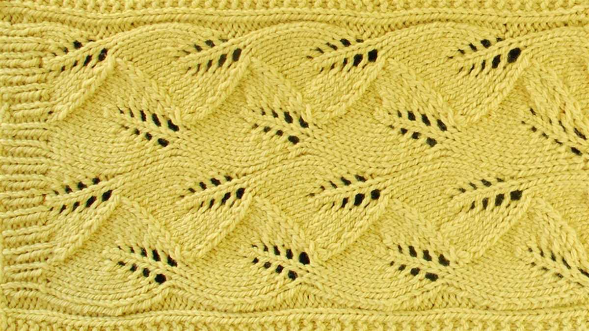 Lacy knitting pattern