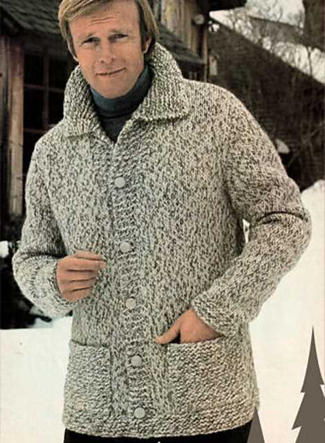 Mens chunky knit cardigan pattern