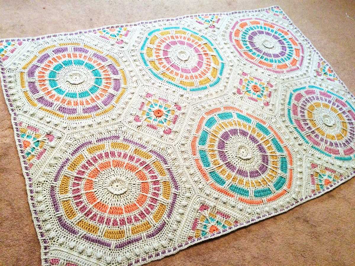 Mosaic blanket knitting pattern