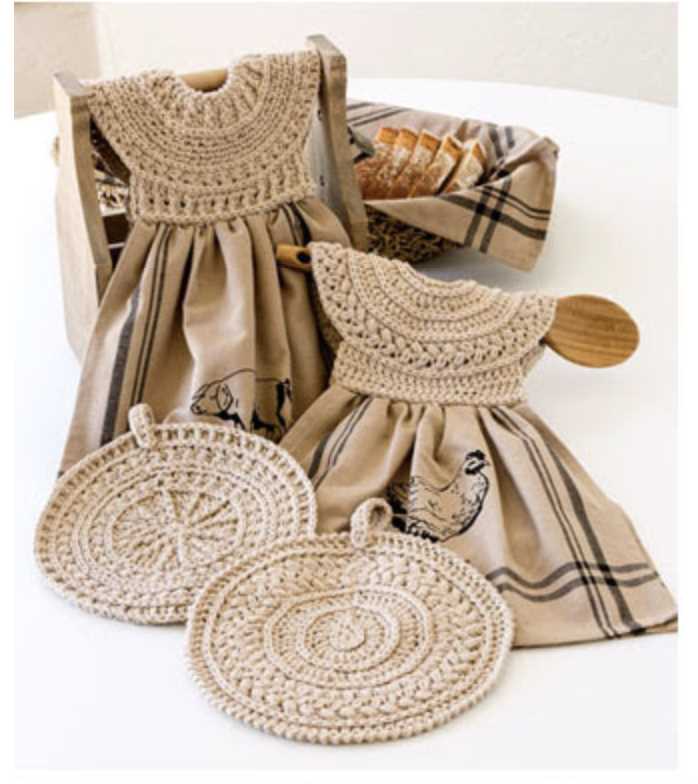 Pattern for knitted towel toppers