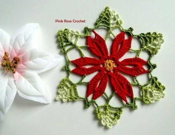 Poinsettia knitting pattern