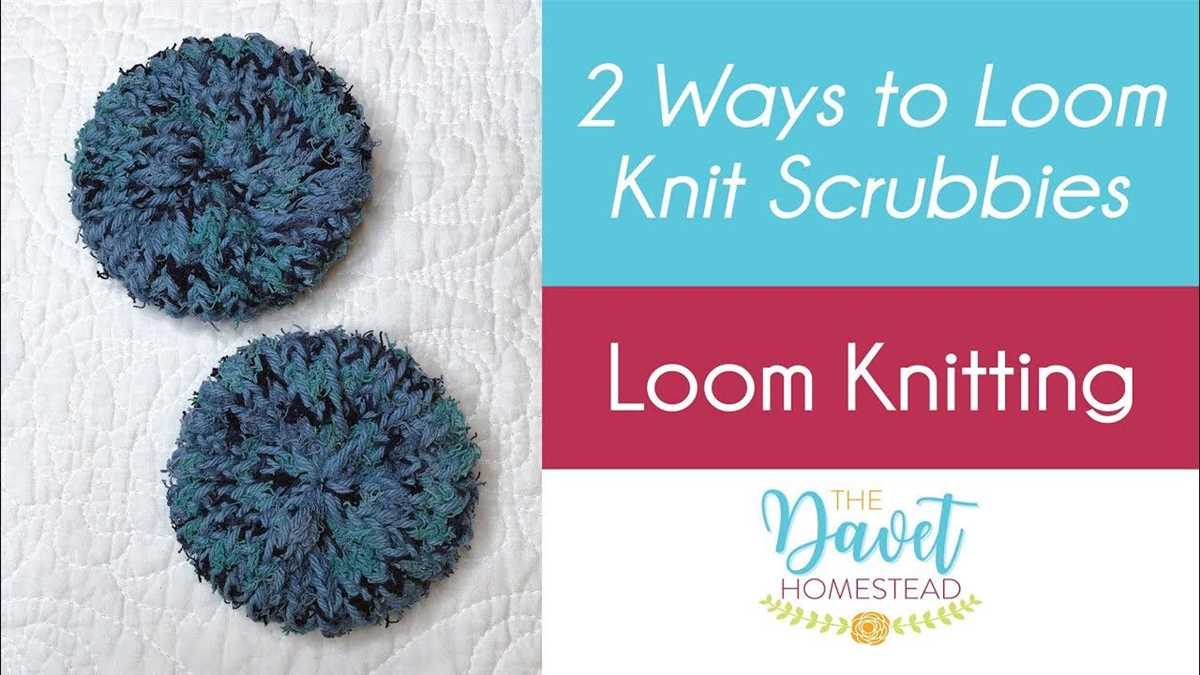Round knit scrubby pattern
