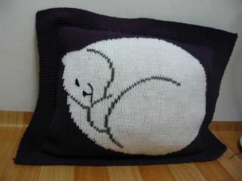 Sleeping cat knitting pattern free