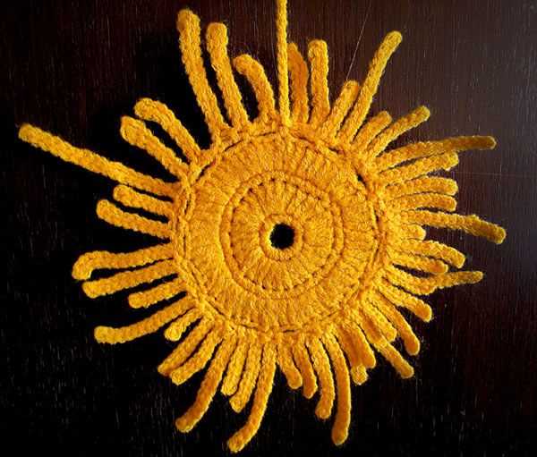 Sun knitting pattern