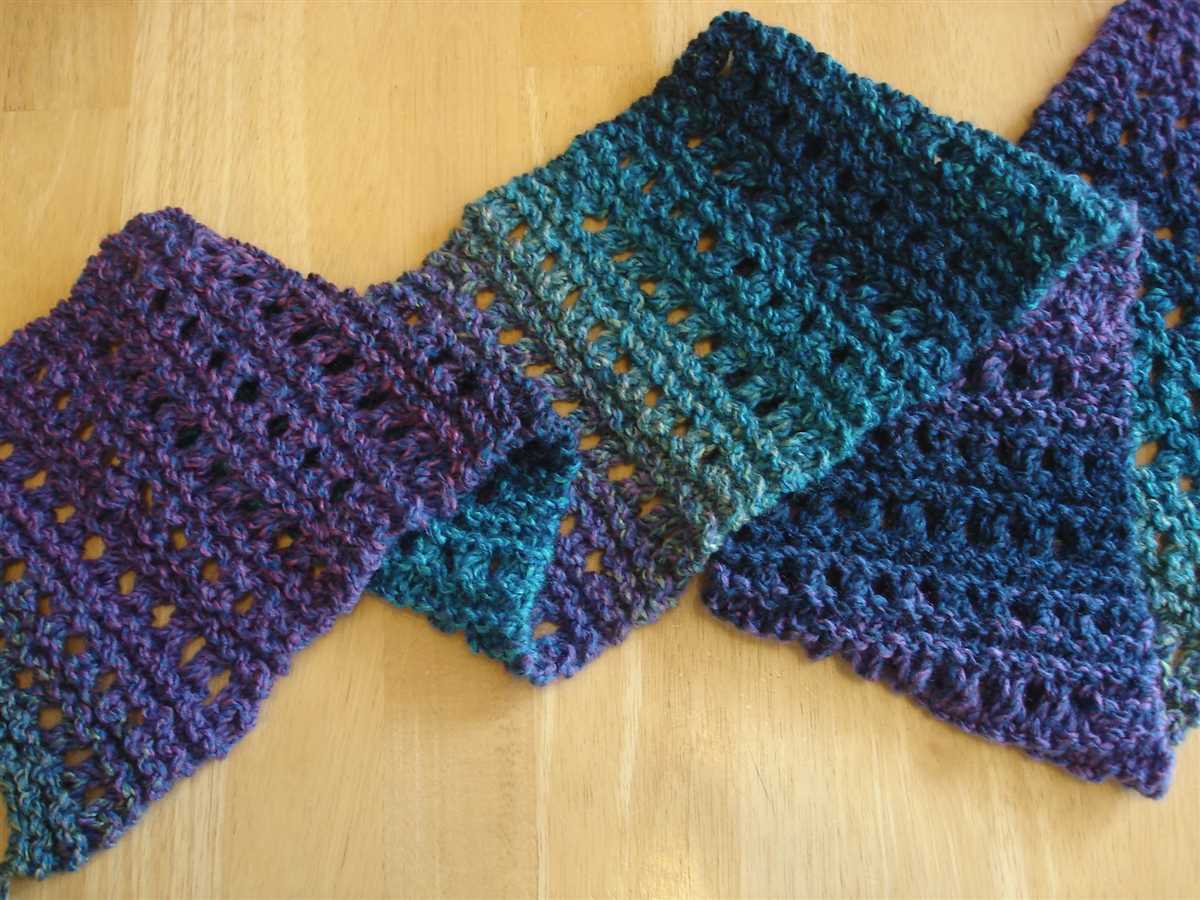 Unusual scarf knitting patterns