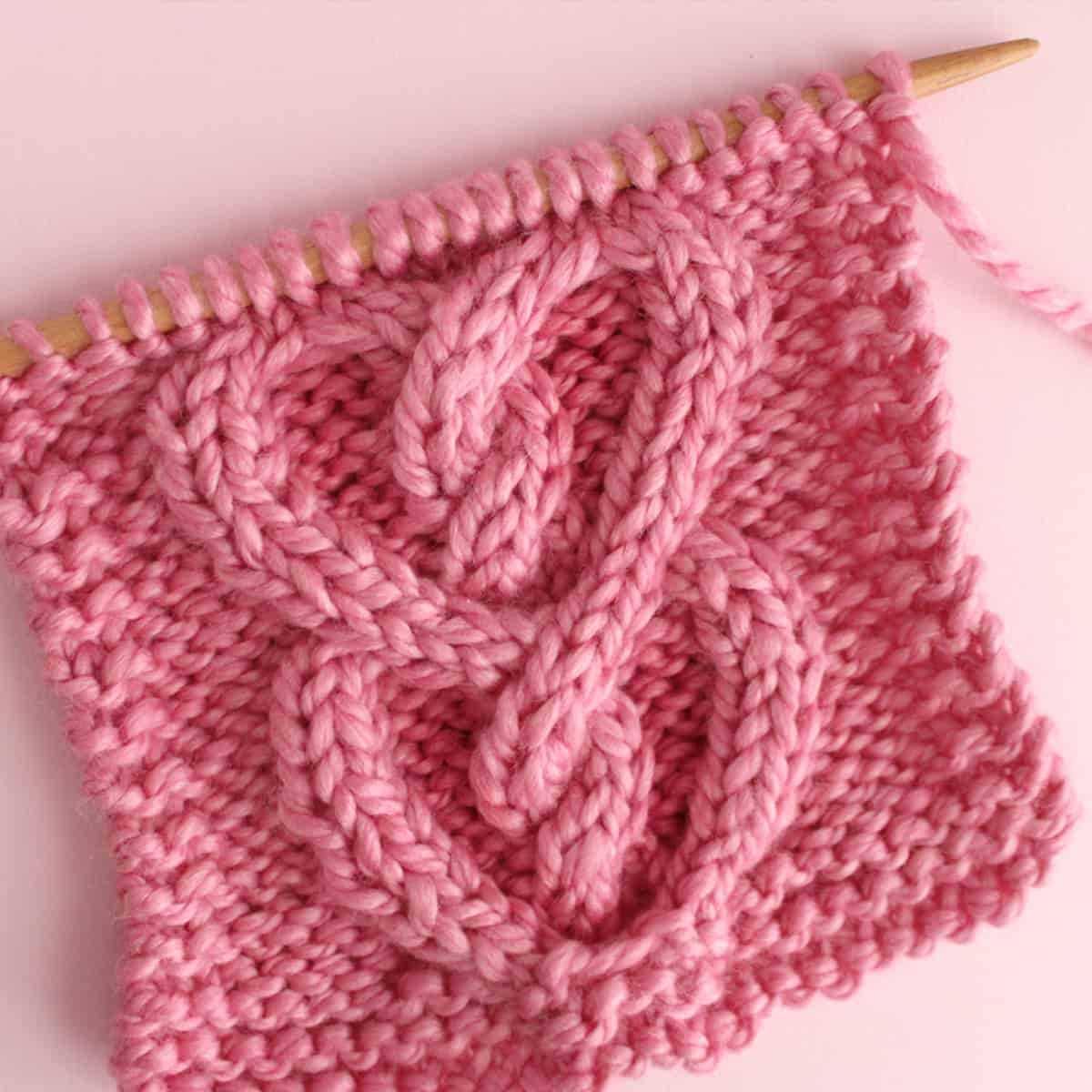 V shaped knitting pattern