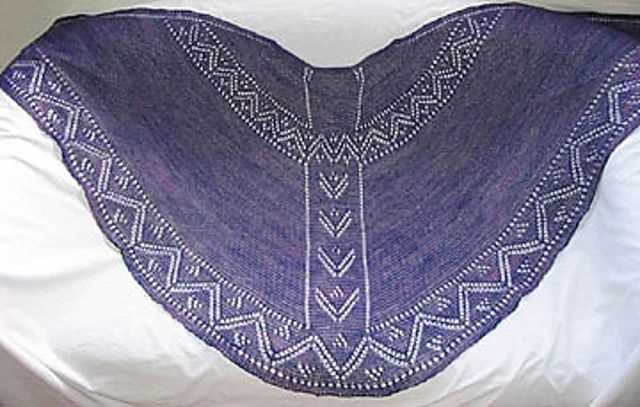 Faroese shawl knitting pattern