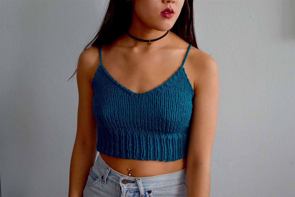 Easy knit bralette pattern free