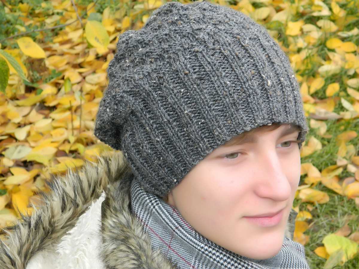 Mens slouch hat knitting pattern