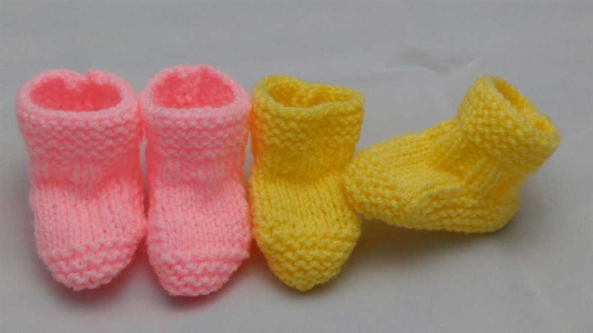 Basic bootie knitting pattern