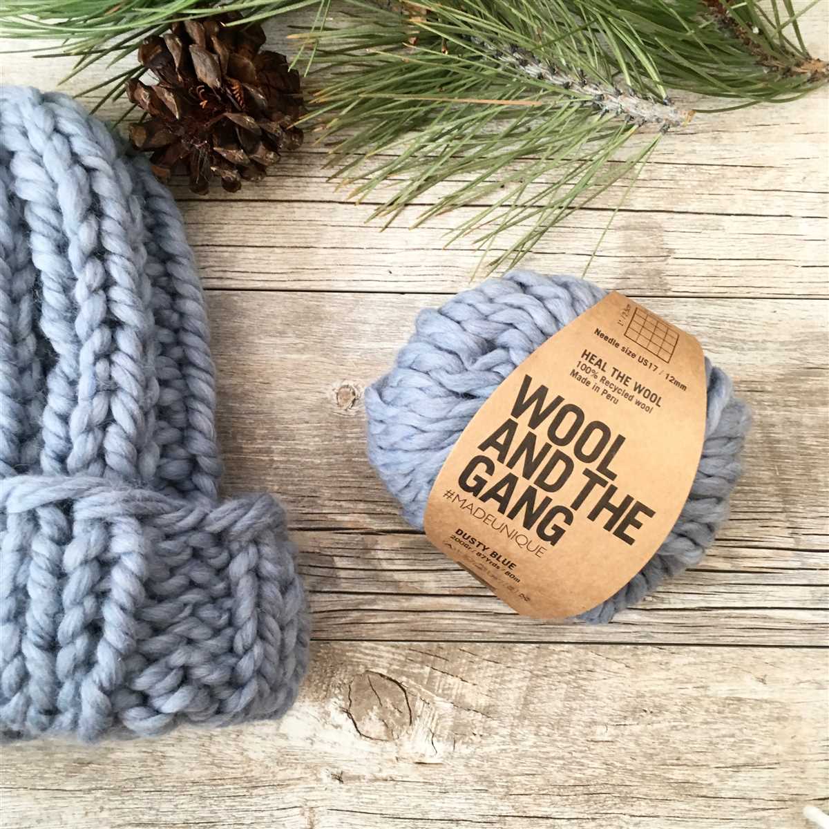 Beanie chunky knit pattern