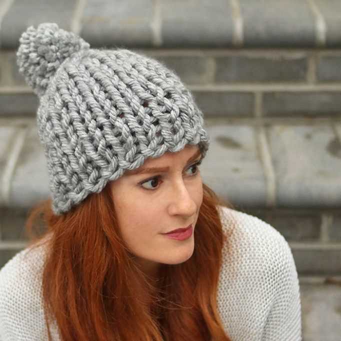 Beanie chunky knit pattern