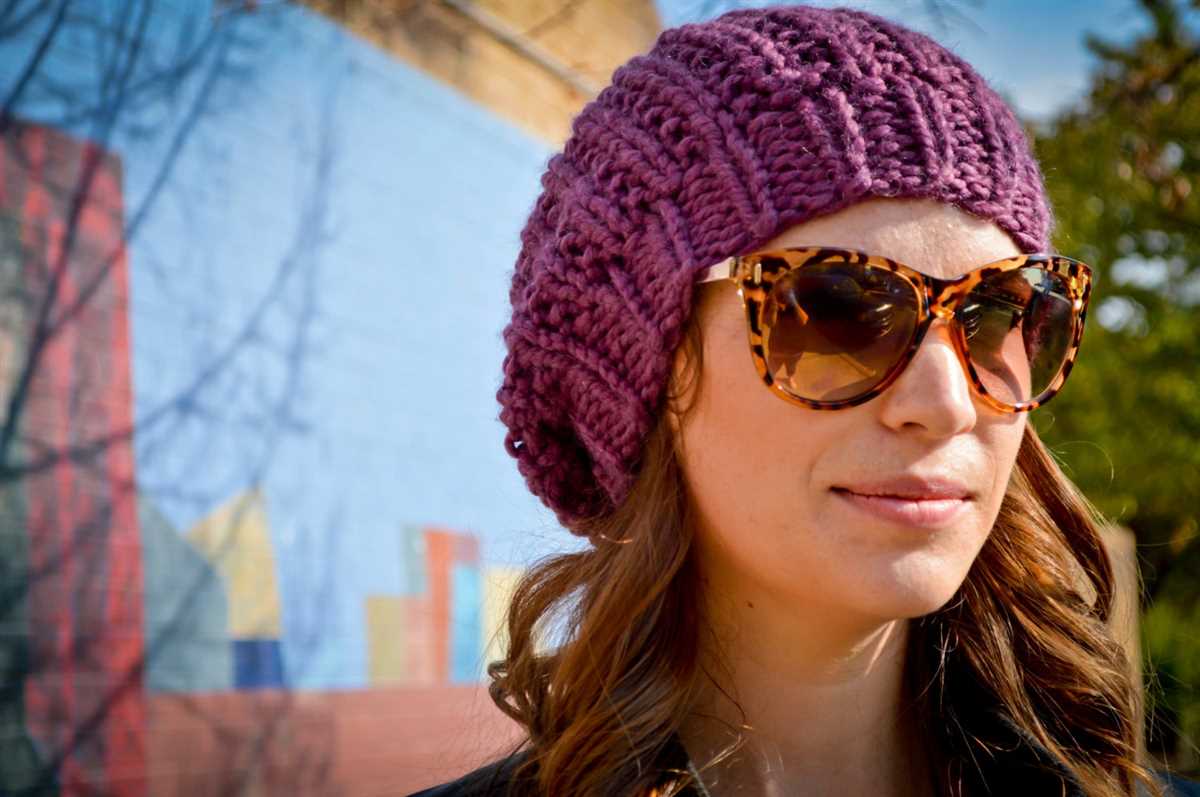 Beanie chunky knit pattern