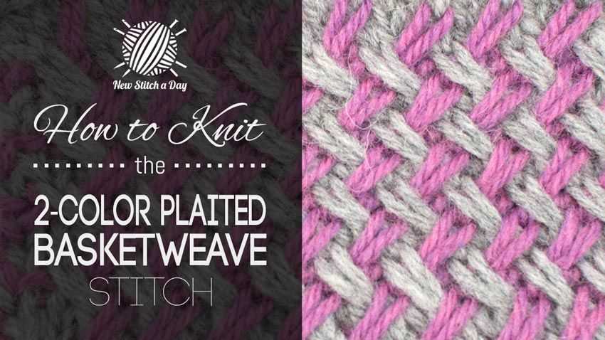 Basketweave stitch knitting pattern