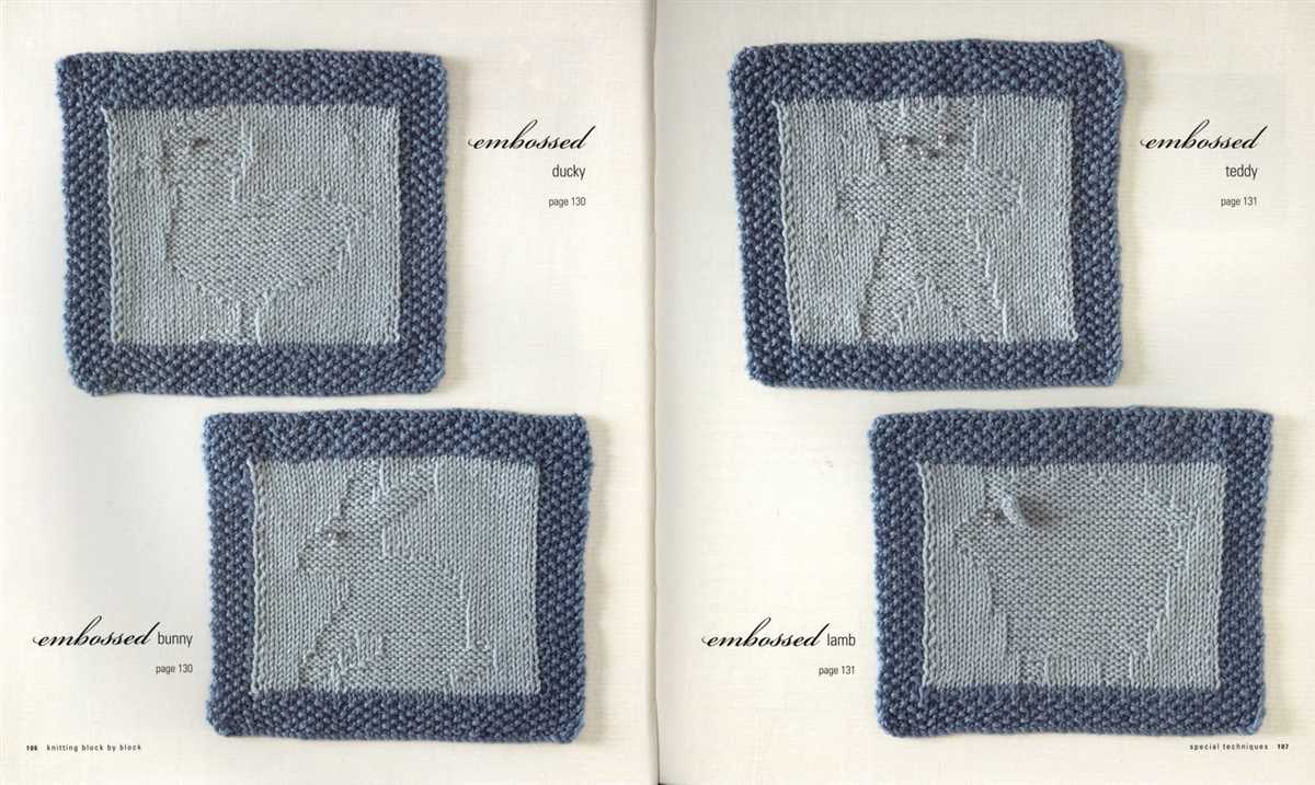 Block knitting patterns