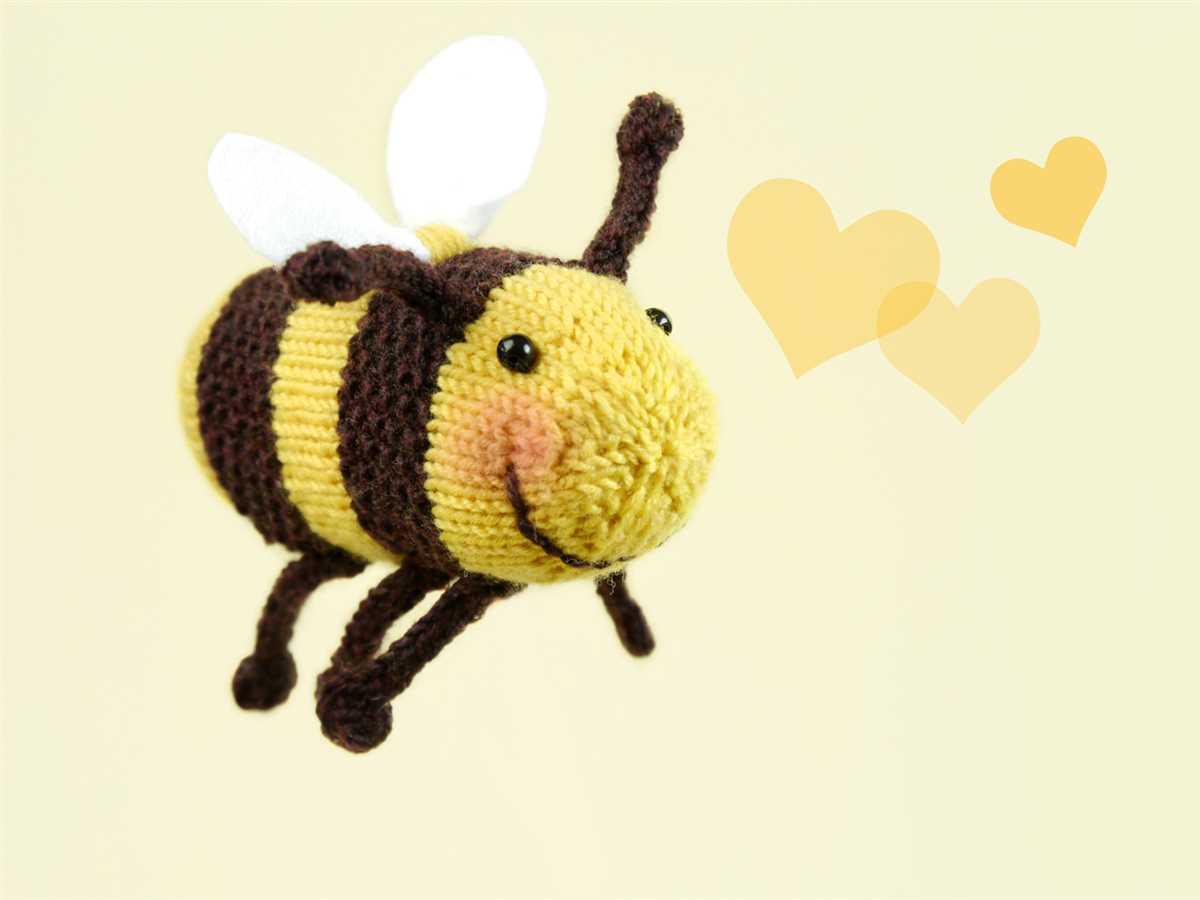 Bumble bee hat knitting pattern