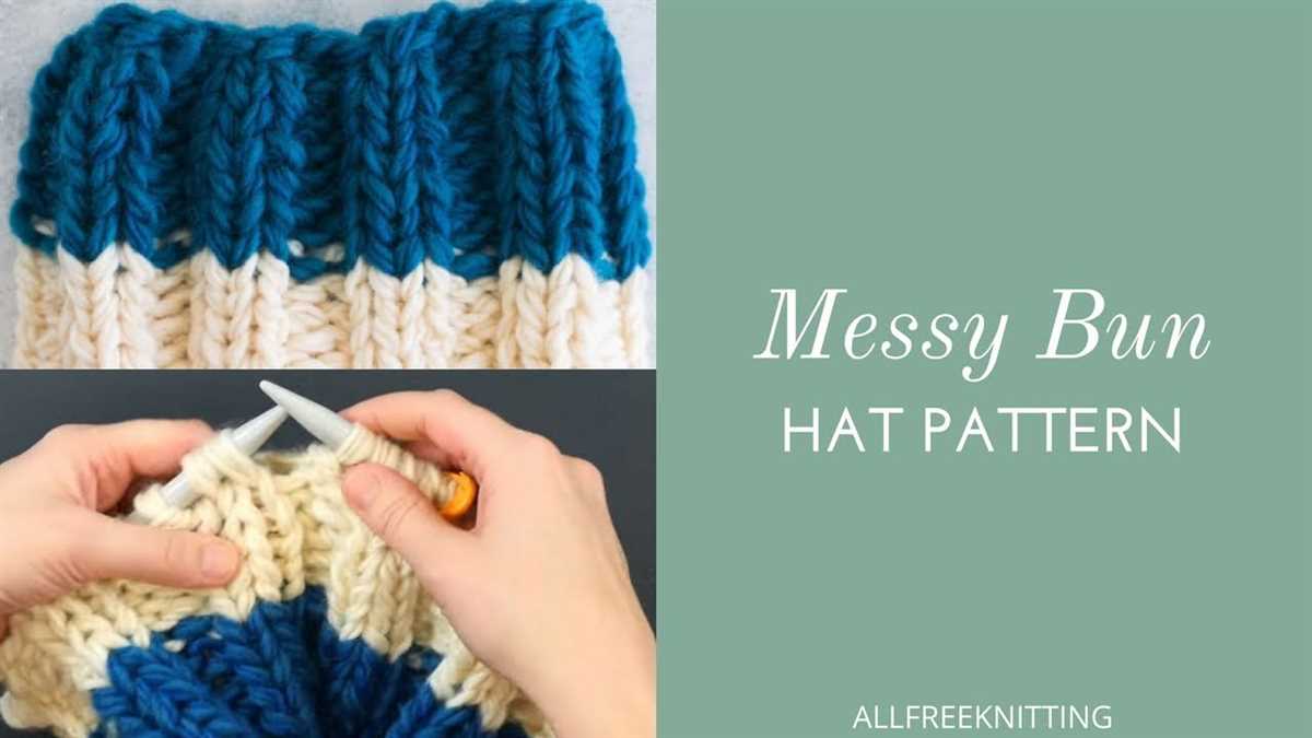 Bun beanie knit pattern
