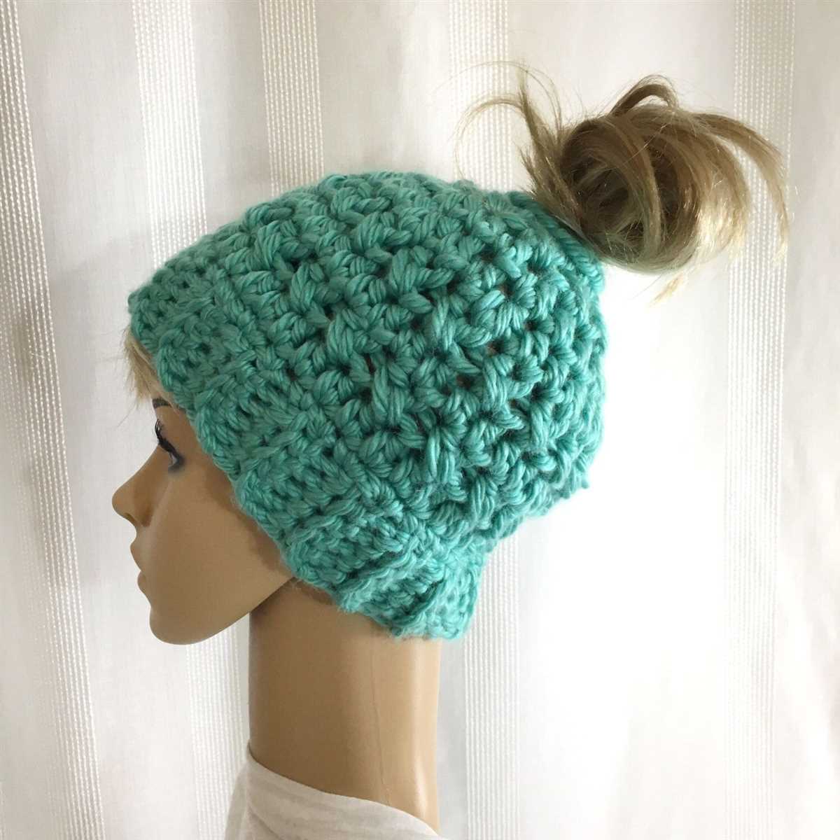 Bun beanie knit pattern