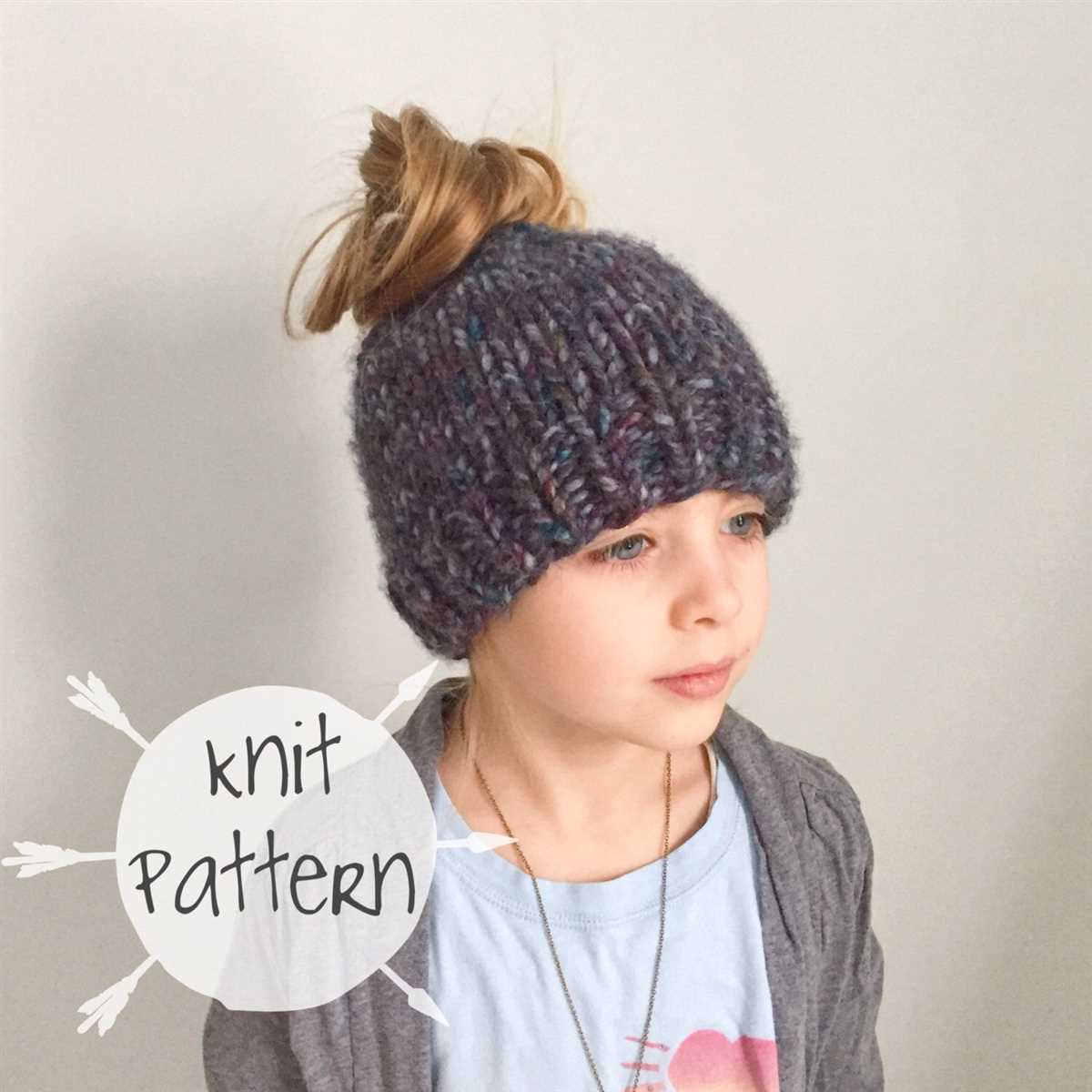 Bun beanie knit pattern