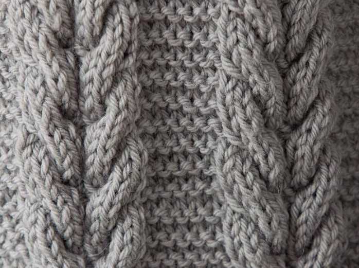 Cable panel knitting pattern