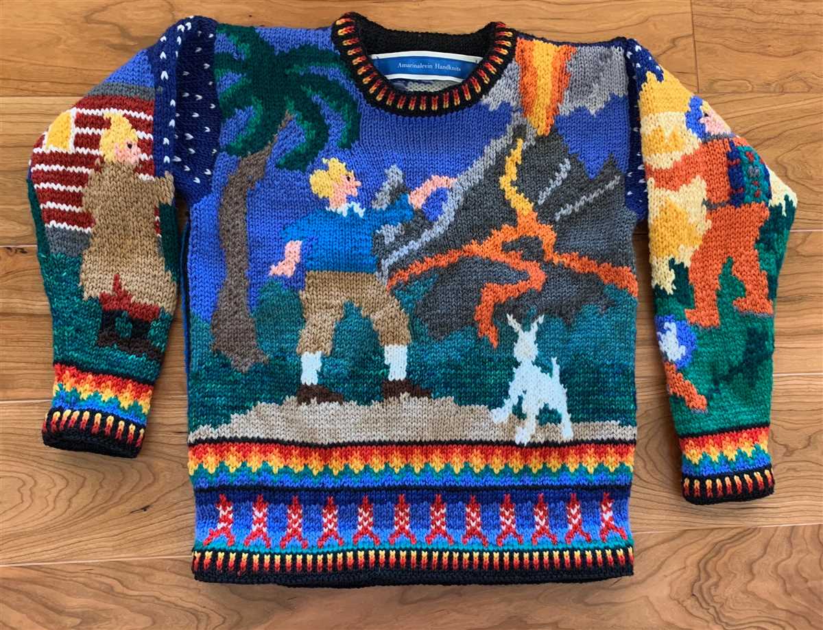 Mens christmas sweater knitting pattern