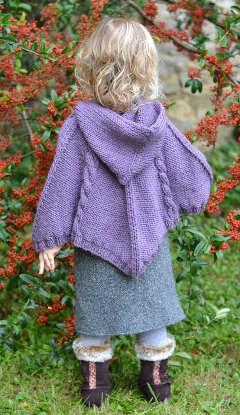 Childrens poncho knitting pattern