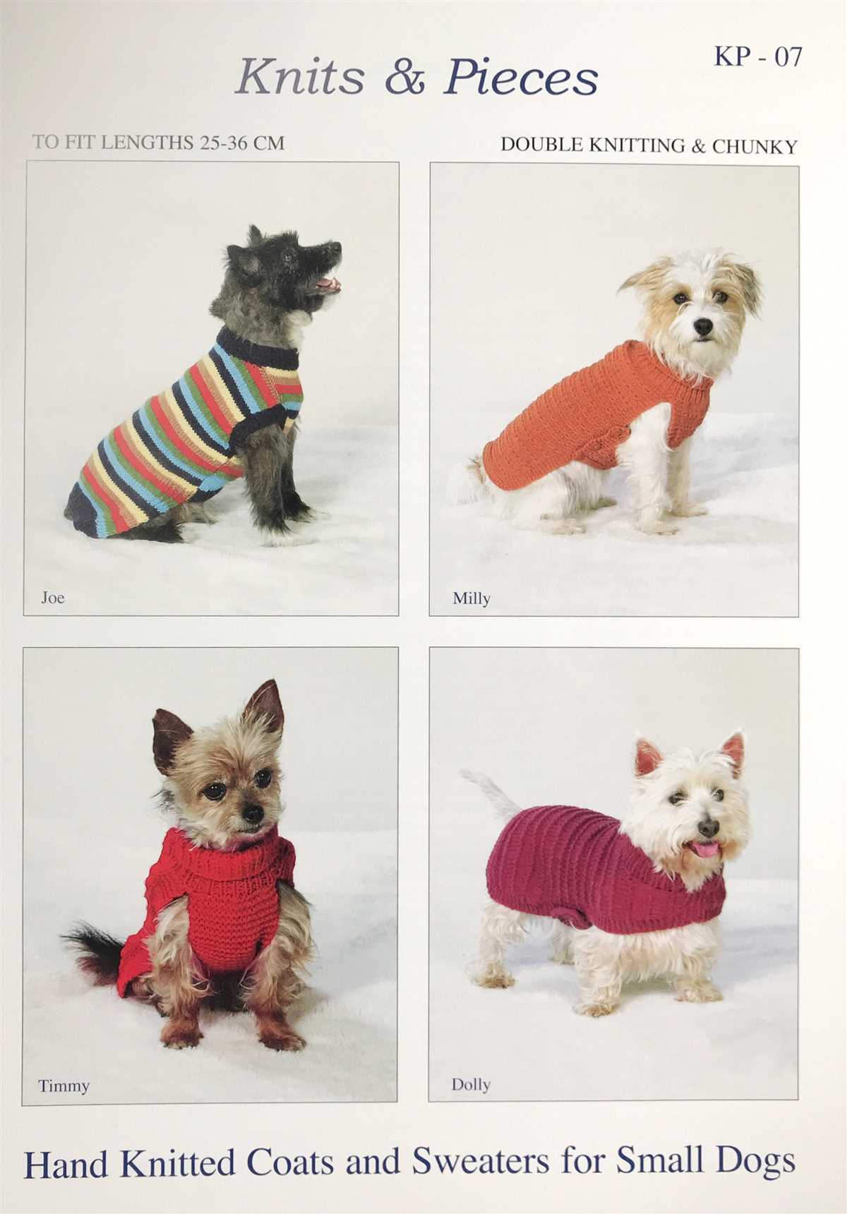 Chunky knit dog sweater pattern