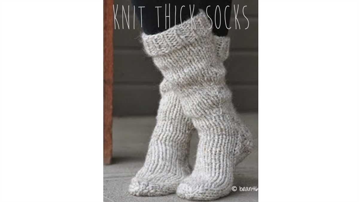 Chunky knit sock pattern free