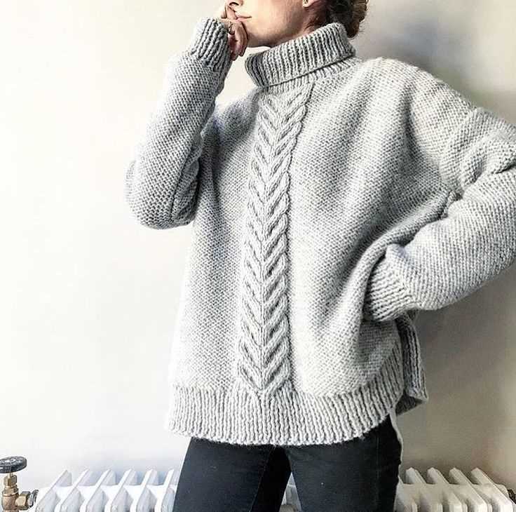Chunky knit sweater pattern
