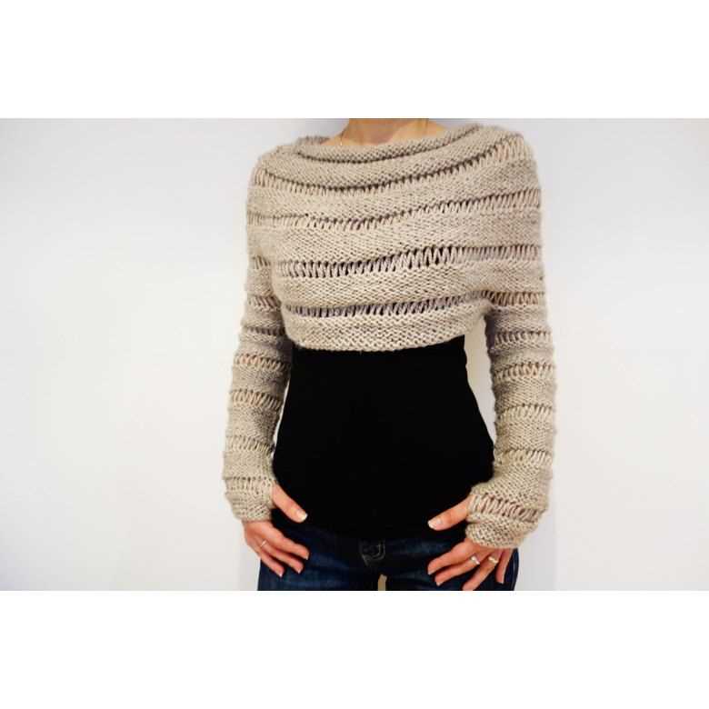 Chunky knit sweater pattern