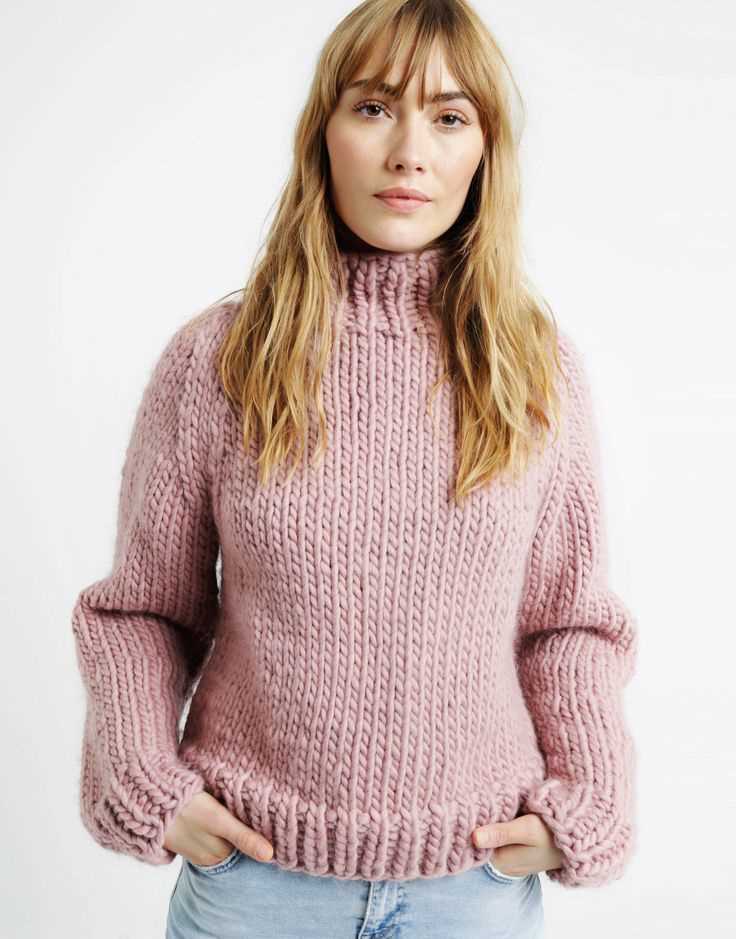 Chunky knit sweater pattern