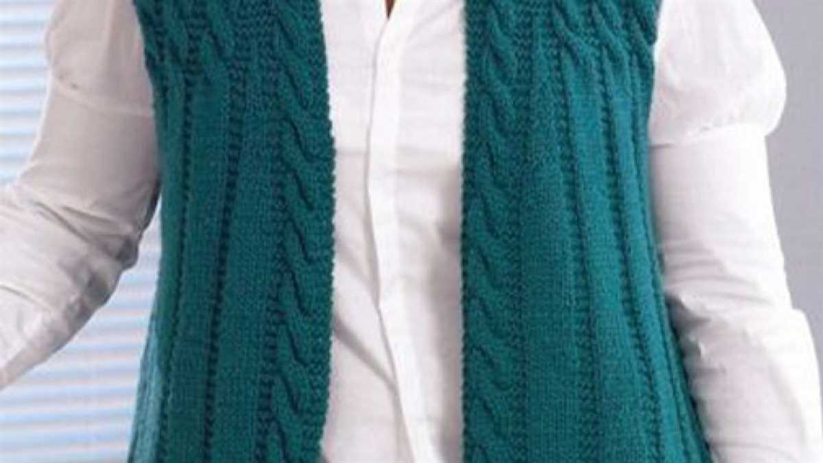 Free knit vest pattern womens