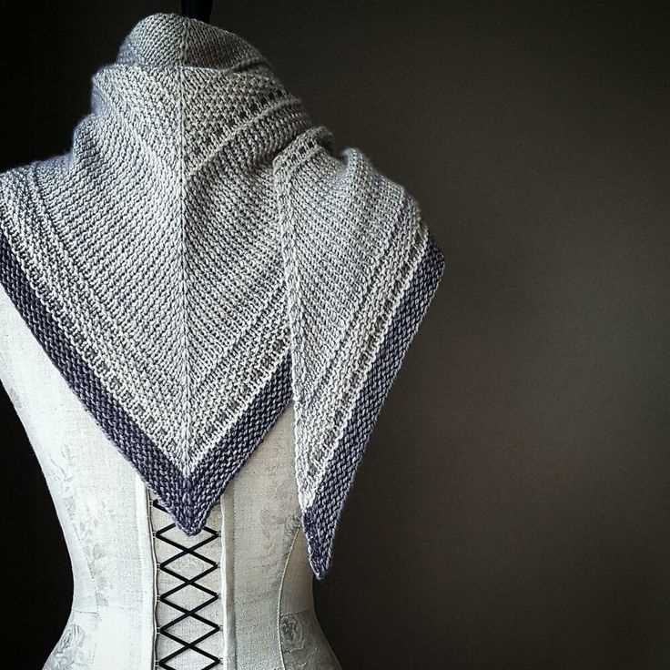 Simple shawl knitting pattern