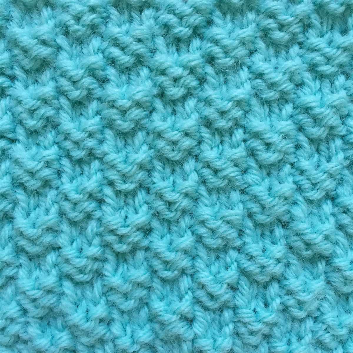 Double moss stitch knitting pattern